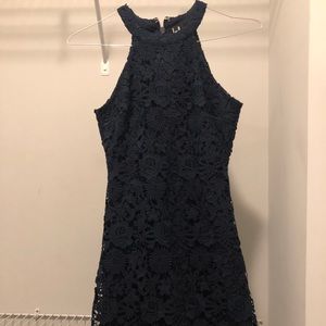 Lulu’s Lace high neck Mini Dress